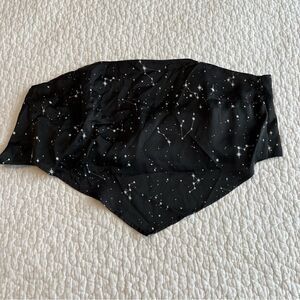 ✨ G Women’s Black‎ Constellation Crop Bandeau Top Small